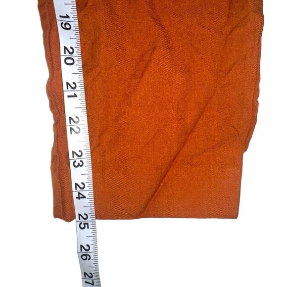 Comptoir Des Cotonniers Wool Orange Ankle Pants SMALL - Picture 7 of 7